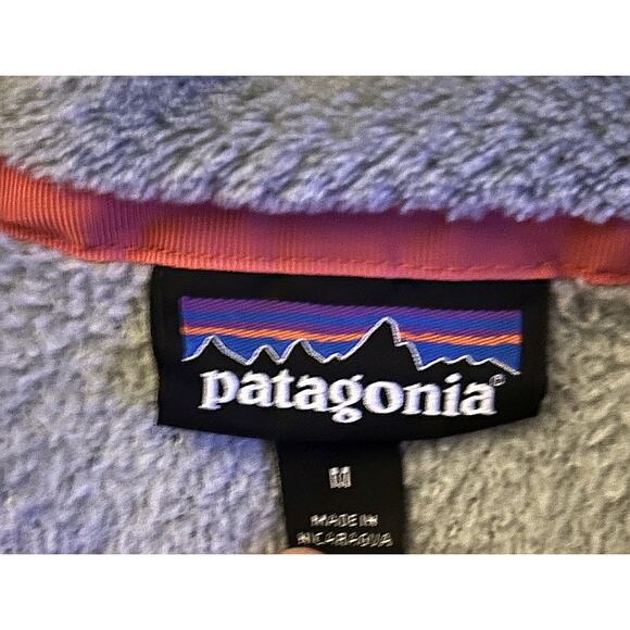 Patagonia Worn Wear Re-Tool Snap-T Gray & Pink Pullover Jacket Women's Medium - Picture 5 of 6
